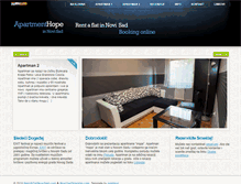 Tablet Screenshot of novisadsmestaj.com